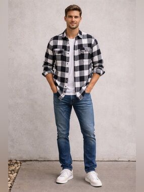 George Vintage Flannel Size XL